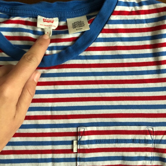 Levi’s Striped Boxy Tee - Picture 2 of 2
